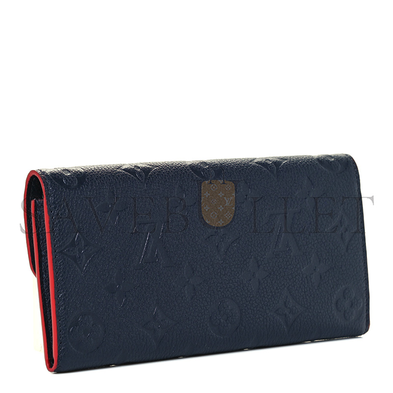 LOUIS VUITTON MONOGRAM EMPREINTE EMILIE LONG WALLET M69417 (19*10*1cm)
